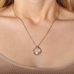 Pearl Plumeria Infinity Pendant Pendant Island by Koa Nani
