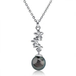 Pearl Plumeria Lei Pendant Pendant Island by Koa Nani Tahitian Pearl