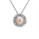 Pearl Royal Plumeria Pendant Pendant Island by Koa Nani Akoya Pearl
