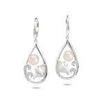Pearl Stingray Teardrop Earrings Earrings Island by Koa Nani Freshwater Pearl