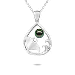 Pearl Stingray Teardrop Pendant Pendant Island by Koa Nani Tahitian Pearl