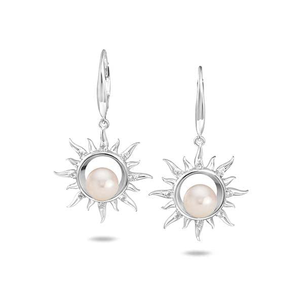 Pearl Sun Earrings Earrings Island by Koa Nani Freshwater Pearl