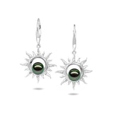 Pearl Sun Earrings Earrings Island by Koa Nani Tahitian Pearl