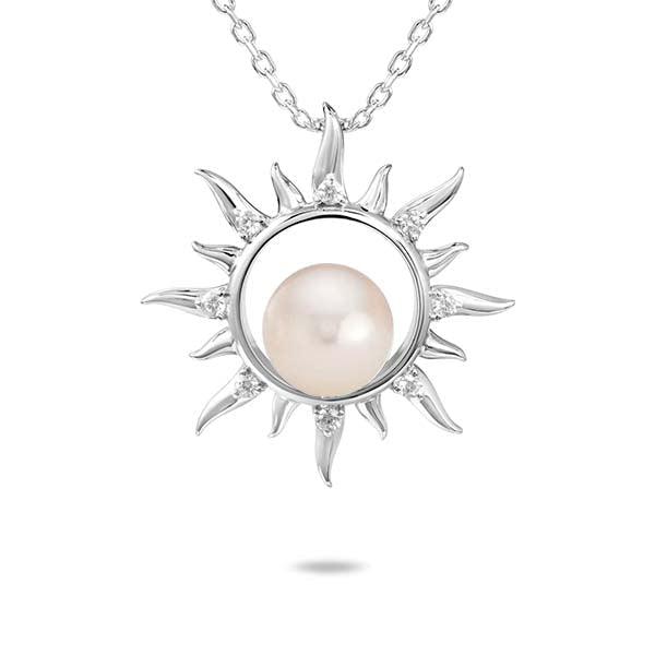 Pearl Sun Pendant Pendant Island by Koa Nani Freshwater Pearl