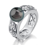 Pearl Uki Uki Lei Ring Ring Island by Koa Nani 5.0 Tahitian Pearl