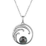 Pearl Wave of Love Pendant Pendant Island by Koa Nani Tahitian Pearl