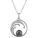 Pearl Wave of Love Pendant Pendant Island by Koa Nani Tahitian Pearl