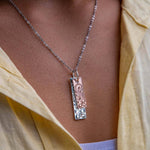 Plumeria Double Bar Pendant Pendant Island by Koa Nani
