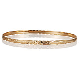 Plumeria Engraved Bangle Bangle Island by Koa Nani Large (10mm) Yellow Gold