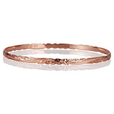 Plumeria Engraved Bangle Bangle Island by Koa Nani Small (6mm) Rose Gold