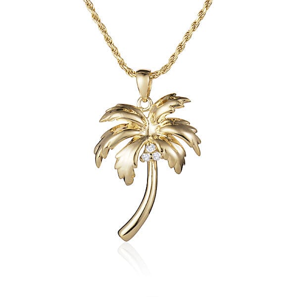 Queen Palm Tree Pendant Pendant Island by Koa Nani Small