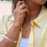 Two-Tone Honu Bar Pendant Pendant Island by Koa Nani