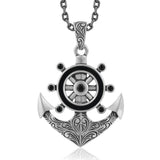 Engraved Anchor Nocturne Pendant