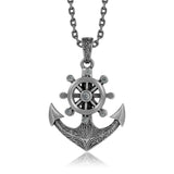 Engraved Anchor Nocturne Pendant