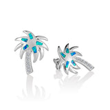 Paradise Opal Seaside Palm Earrings