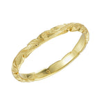 Ailani Engraved Scroll Ring Ring Island by Koa Nani Gold Vermeil 3 