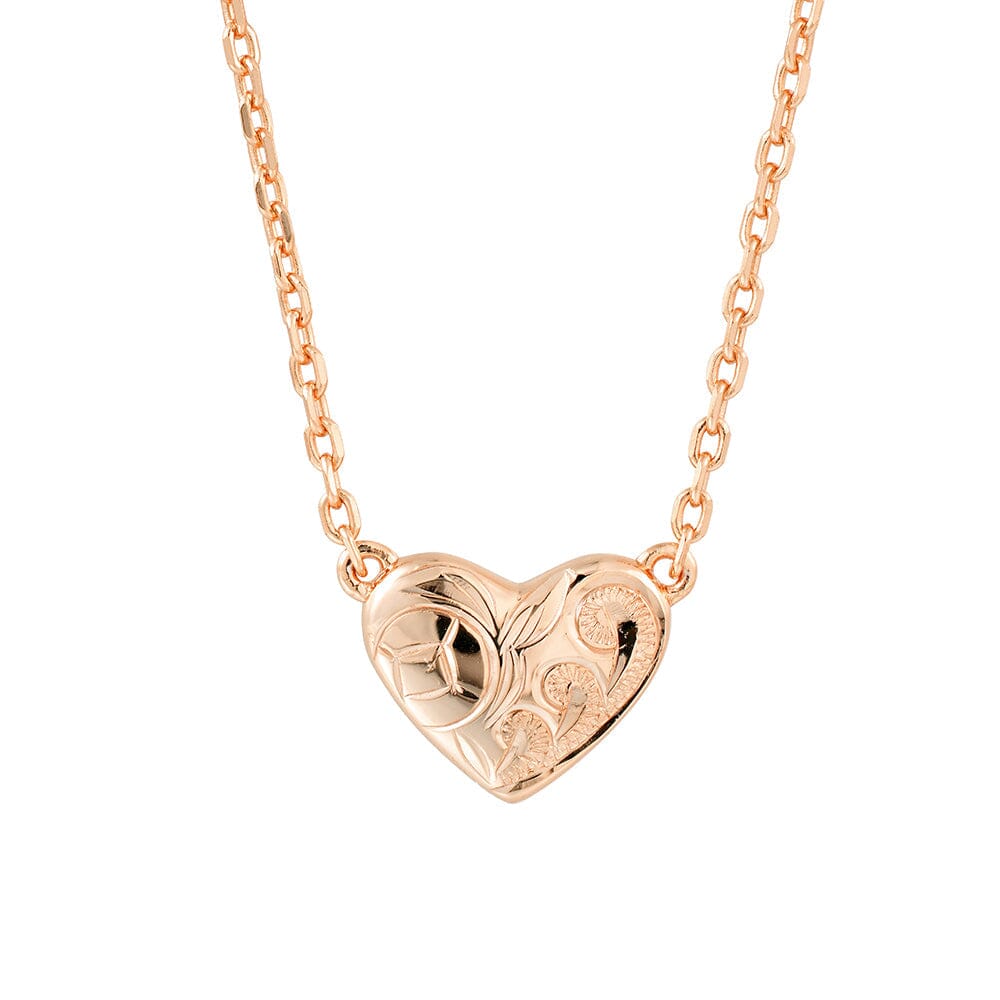 Aimi Heart Necklace Necklace Island by Koa Nani Rose Gold Vermeil 