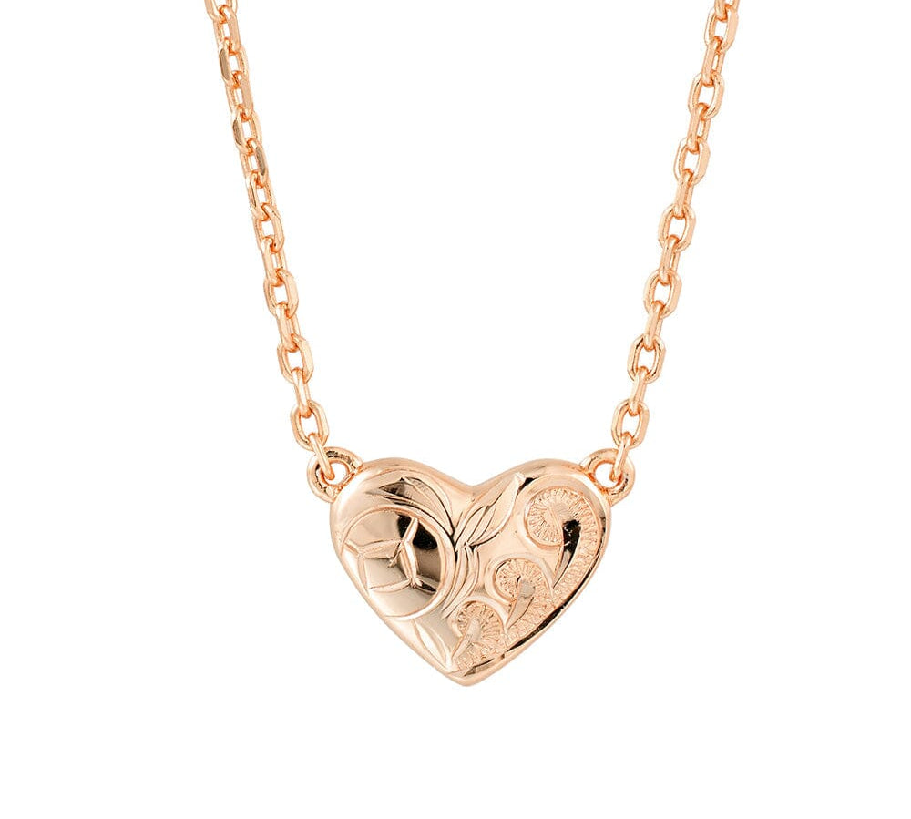 Aimi Heart Necklace Necklace Island by Koa Nani Rose Gold Vermeil 