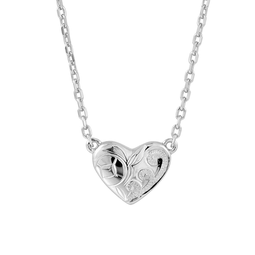 Aimi Heart Necklace Necklace Island by Koa Nani Sterling Silver 