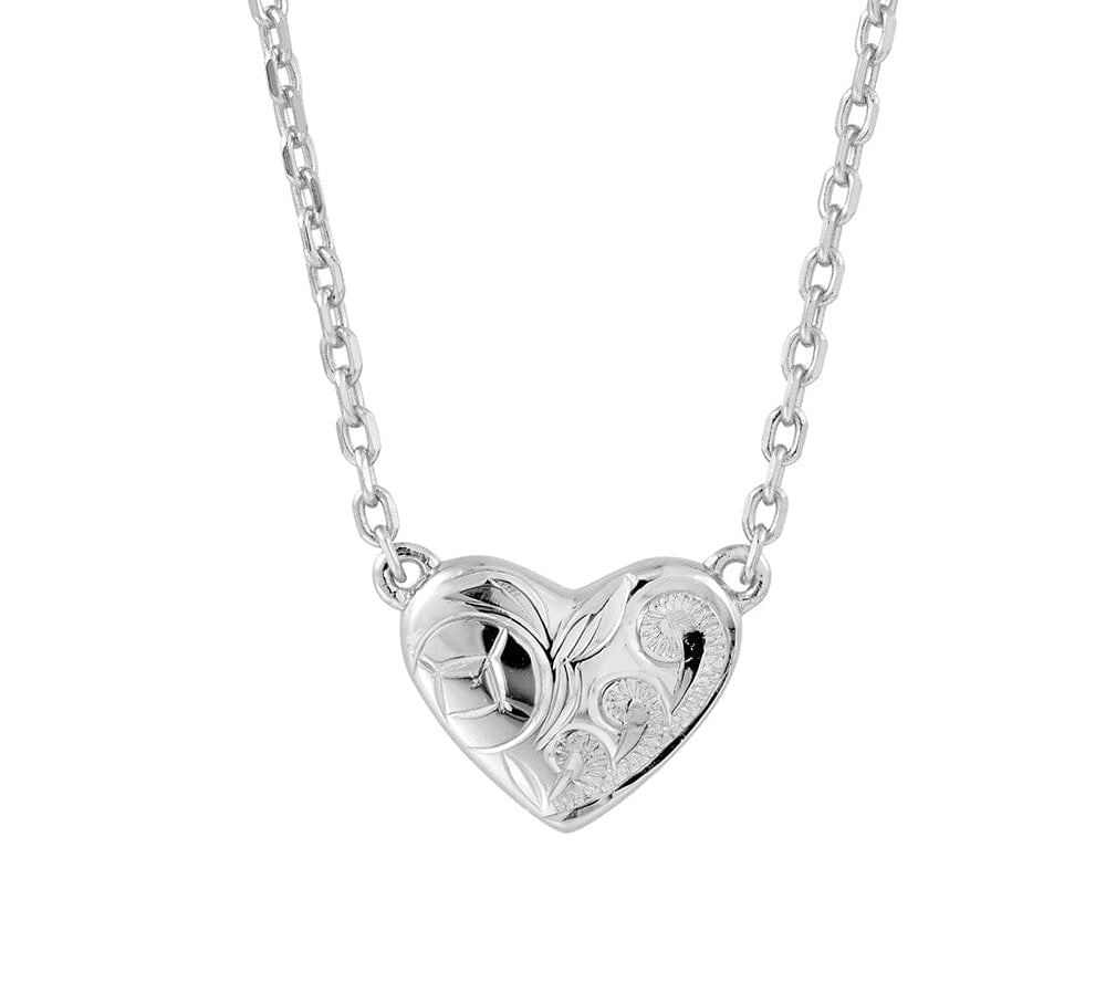 Aimi Heart Necklace Necklace Island by Koa Nani Sterling Silver 