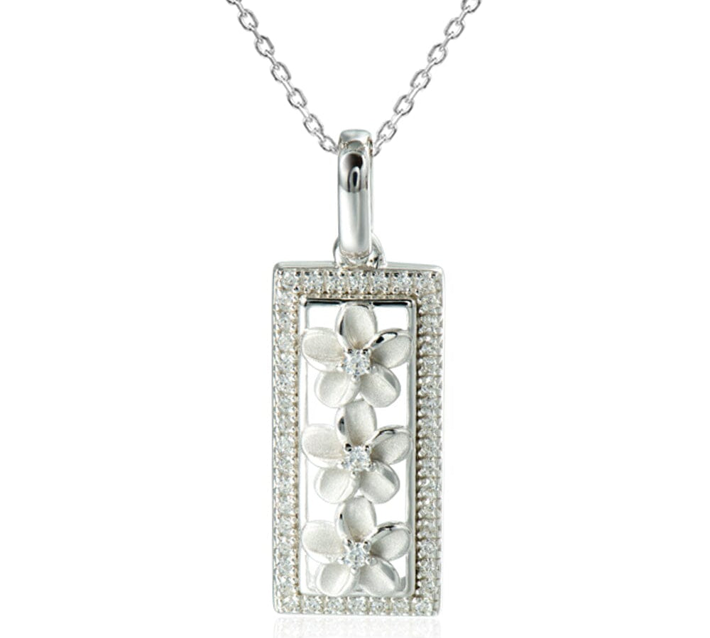 Aloha Plumeria Bar Pendant Pendant Island by Koa Nani 