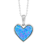 Amora Opal Heart Pendant Pendant Island by Koa Nani Sterling Silver 