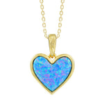 Amora Opal Heart Pendant Pendant Island by Koa Nani Gold Vermeil 