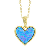 Amora Opal Heart Pendant Pendant Island by Koa Nani Gold Vermeil 