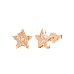 Anela Hoku Stud Earrings Earrings Island by Koa Nani Rose Gold Vermeil 