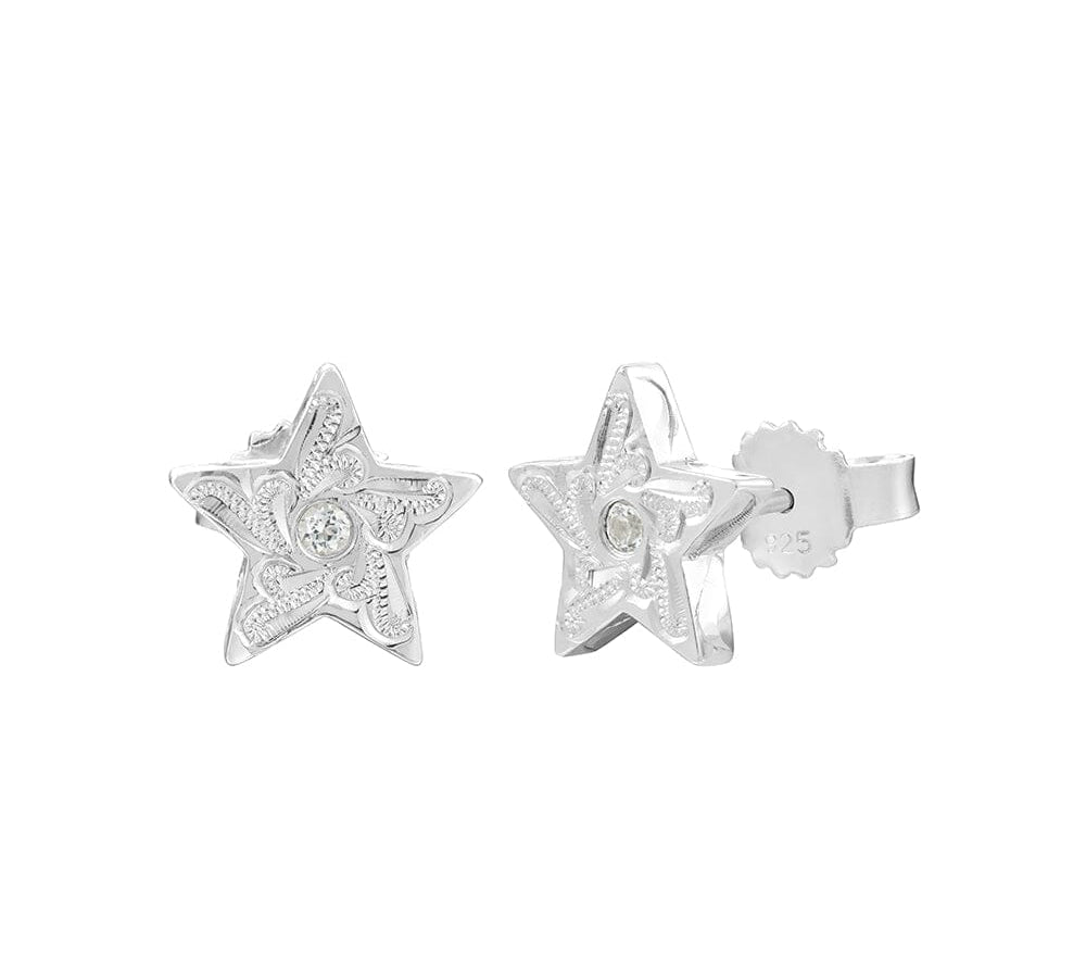 Anela Hoku Stud Earrings Earrings Island by Koa Nani Sterling Silver 