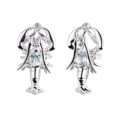 Aquamarine Lobster Earrings Earrings Island by Koa Nani 