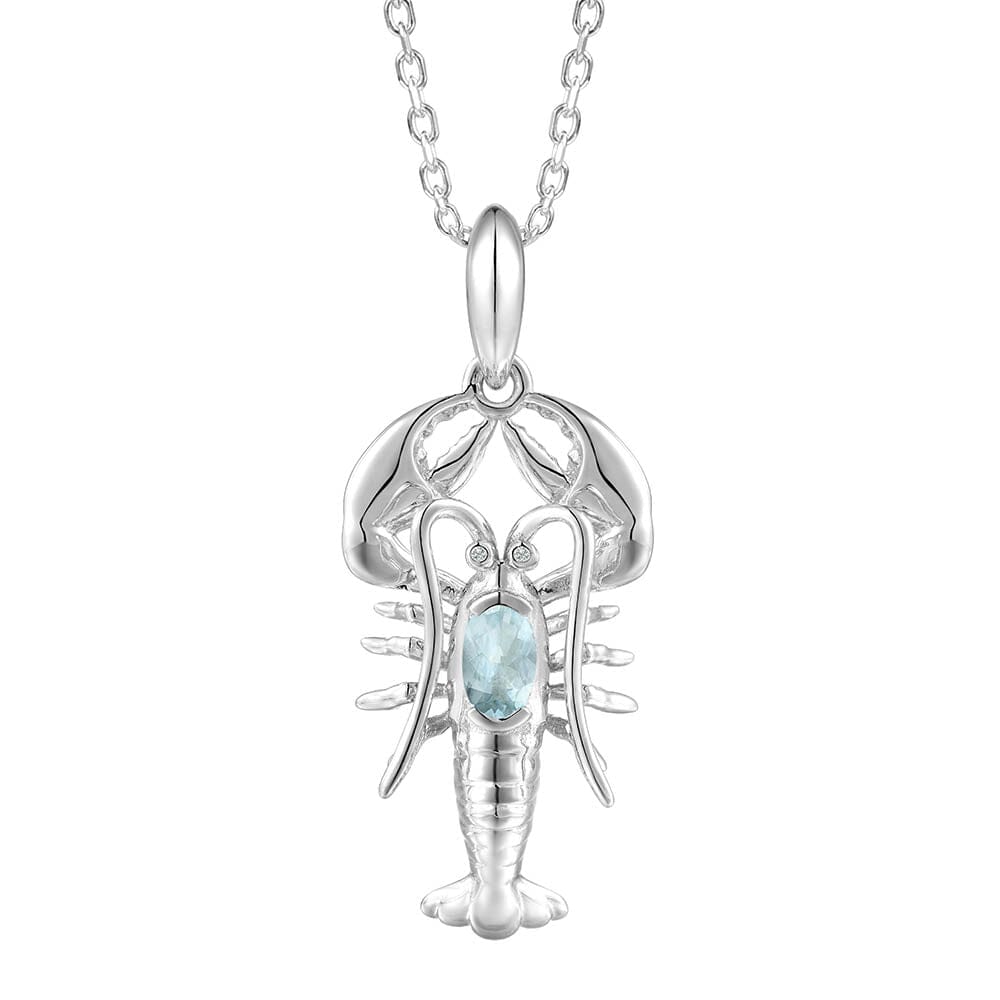Aquamarine Lobster Pendant Pendant Island by Koa Nani 