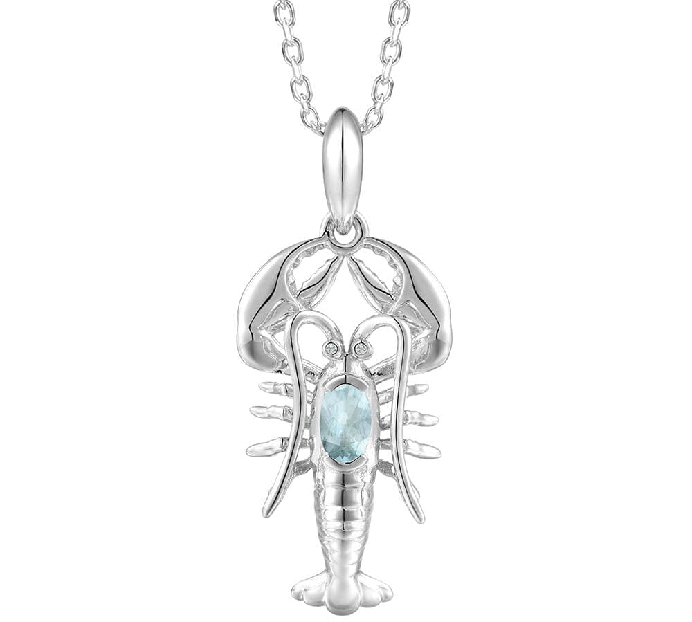 Aquamarine Lobster Pendant Pendant Island by Koa Nani 