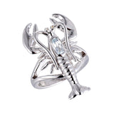 Aquamarine Lobster Ring Ring Island by Koa Nani 