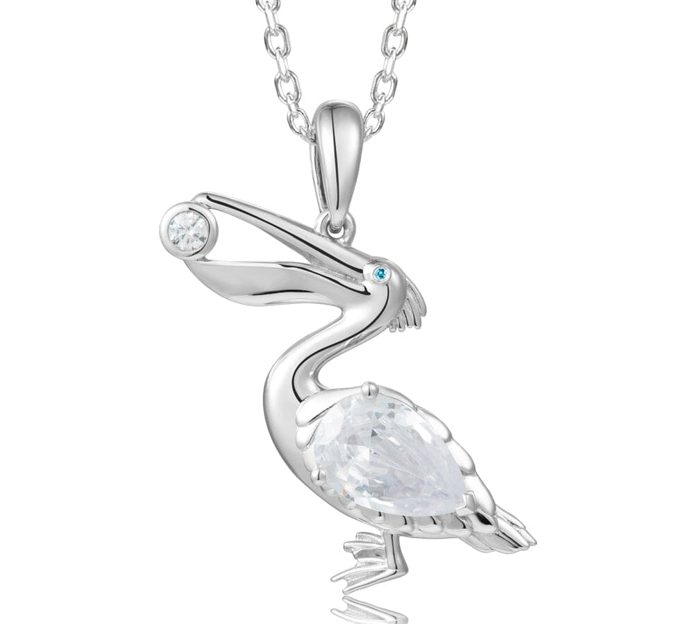Aquamarine Pelican Pendant Pendant Island by Koa Nani 
