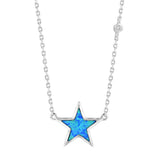 Astraea Opal Star Necklace Necklace Island by Koa Nani Sterling Silver 