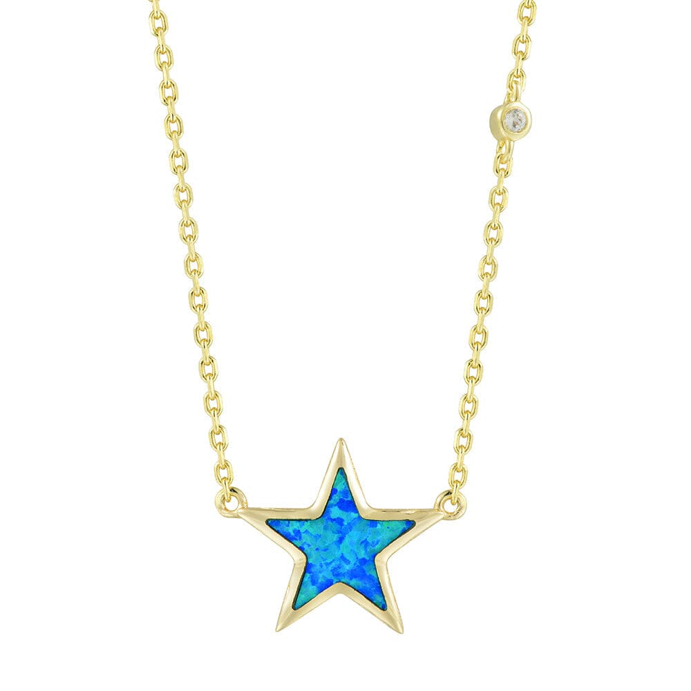 Astraea Opal Star Necklace Necklace Island by Koa Nani Gold Vermeil 