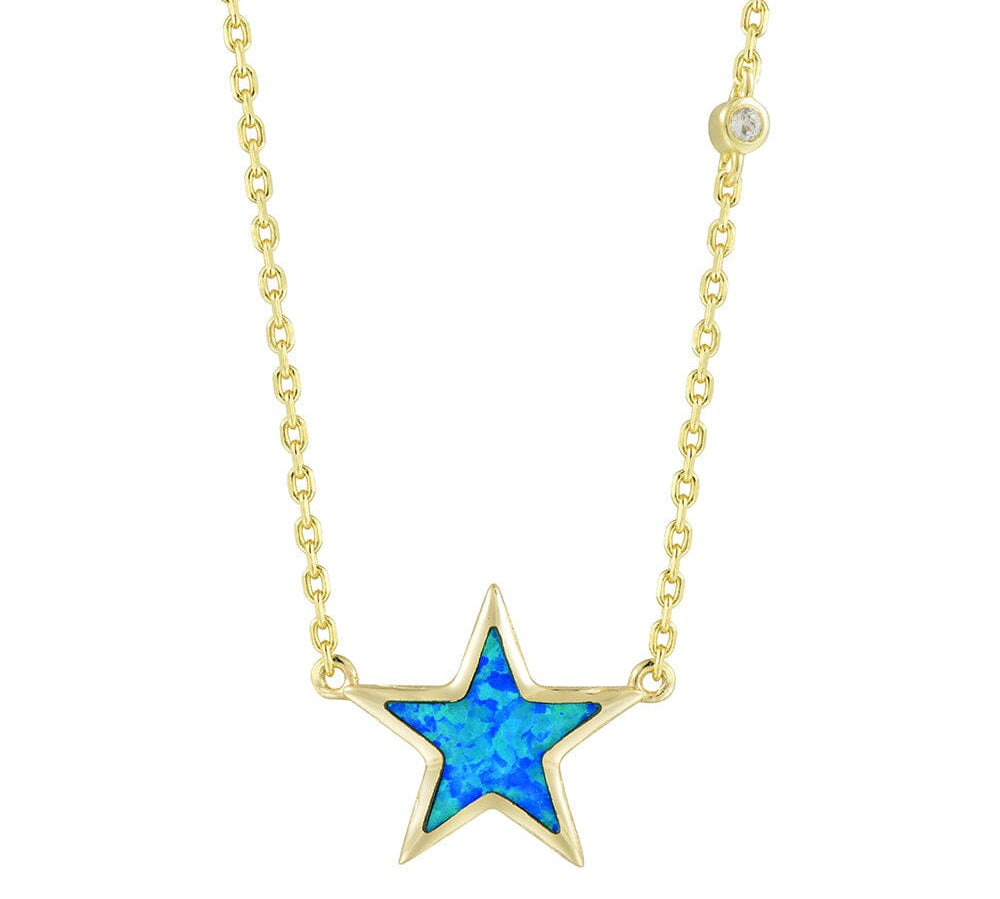 Astraea Opal Star Necklace Necklace Island by Koa Nani Gold Vermeil 