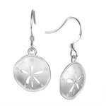 Atlantic Sand Dollar Hook Earrings Earrings Island by Koa Nani White Gold 