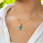 Aviana Opal Topaz Cross Pendant Pendant Island by Koa Nani 