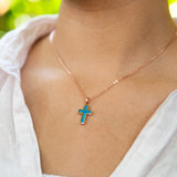 Aviana Opal Topaz Cross Pendant Pendant Island by Koa Nani 