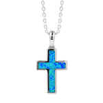 Aviana Opal Topaz Cross Pendant Pendant Island by Koa Nani Sterling Silver Original Small