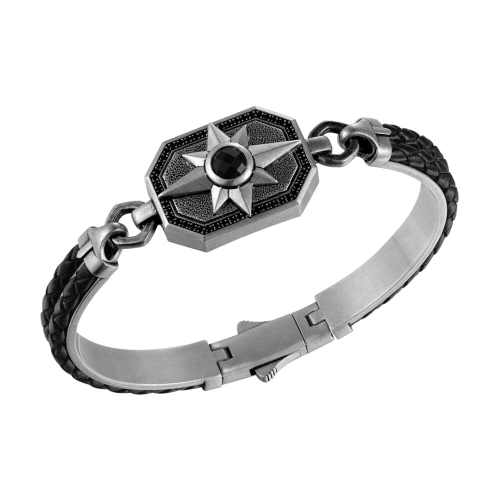 Black Diamond Compass Bracelet w/ Onyx Bracelet Island by Koa Nani 