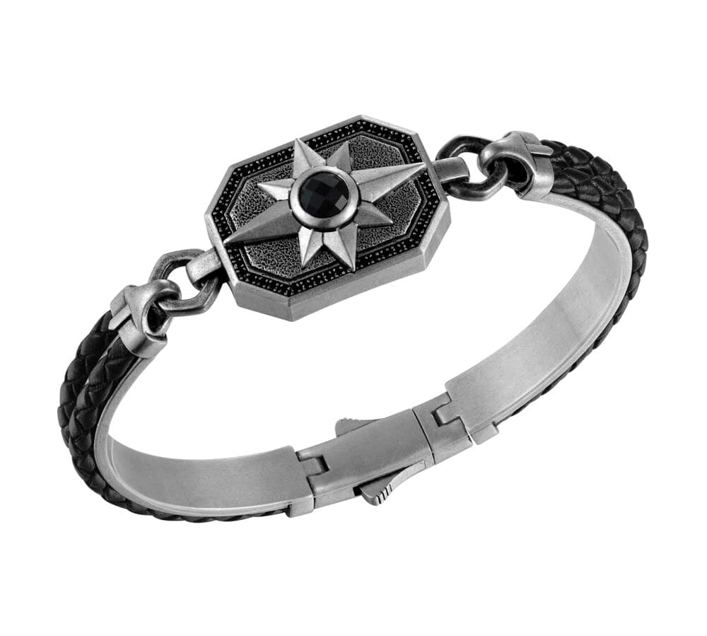 Black Diamond Compass Bracelet w/ Onyx Bracelet Island by Koa Nani 