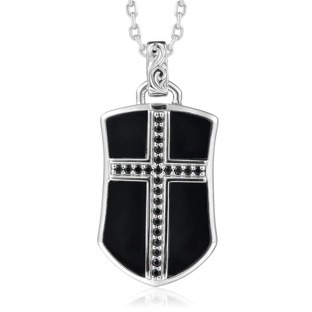 Black Diamond Cross Emblem Pendant Pendant Island by Koa Nani 