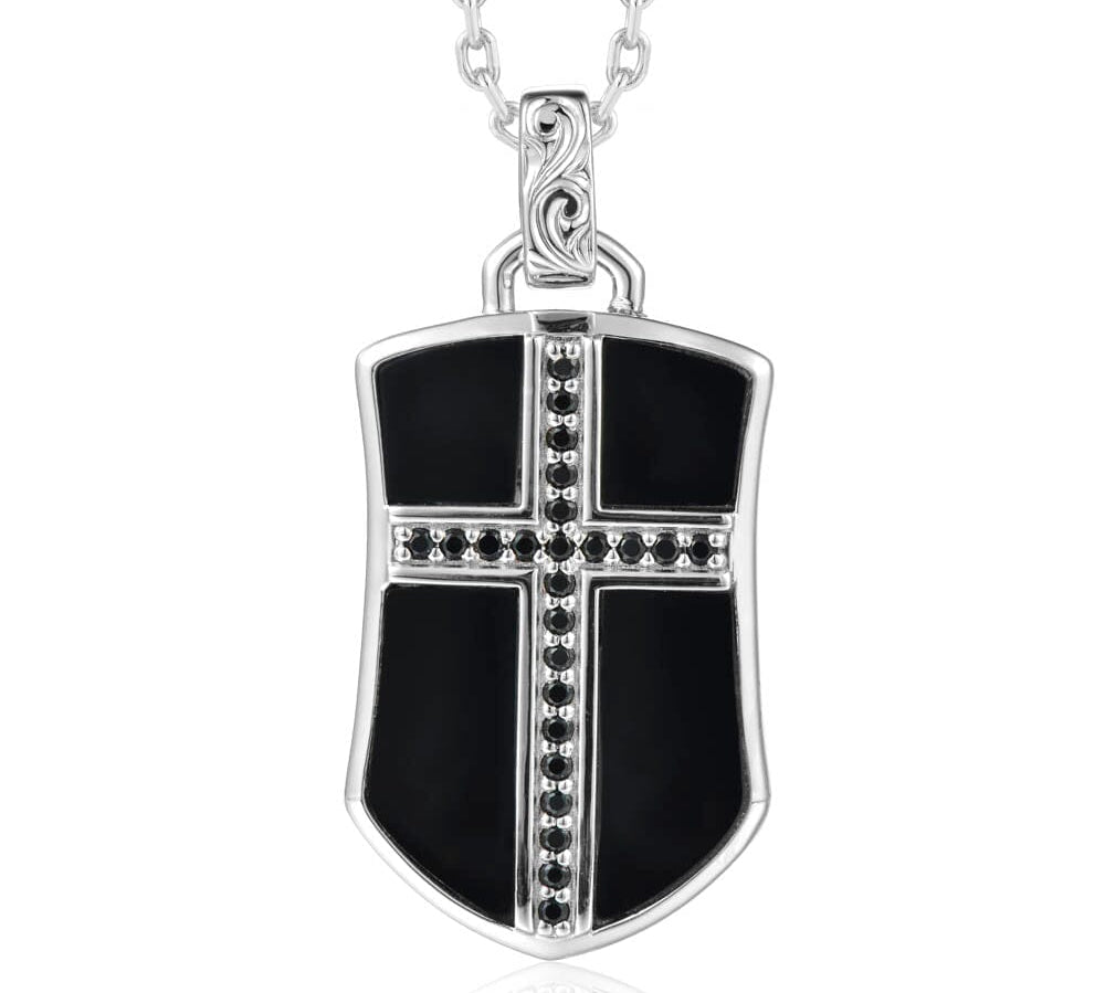 Black Diamond Cross Emblem Pendant Pendant Island by Koa Nani 