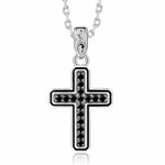 Black Diamond Cross Pendant Pendant Island by Koa Nani 