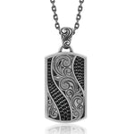 Black Diamond Nalu Nocturne Plaque Pendant Pendant Island by Koa Nani 