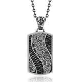 Black Diamond Nalu Nocturne Plaque Pendant Pendant Island by Koa Nani 