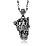 Black Diamond Royal Skull Pendant Pendant Island by Koa Nani 